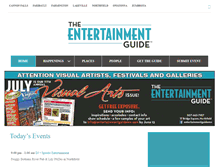Tablet Screenshot of entertainmentguidemn.com